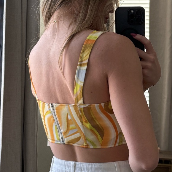 Bardot Colorful Corset Top - Picture 2 of 2